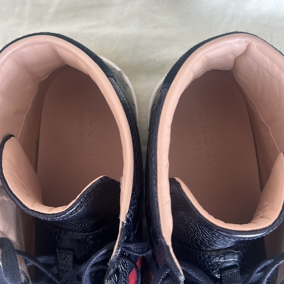 Gucci Ostrich Claw Hi Top Sneakers - Picture 3 of 8